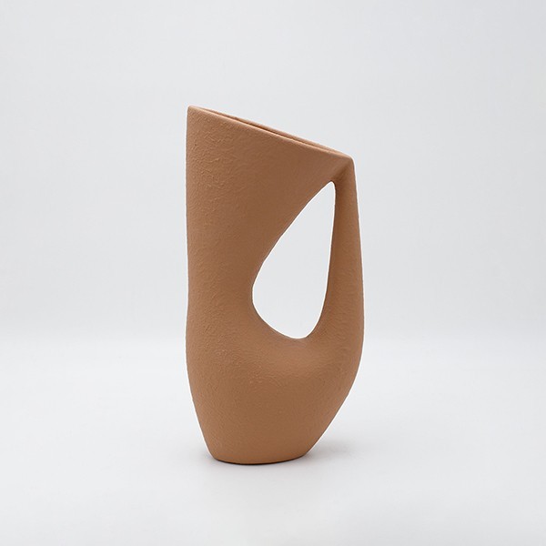 Βάζο Κεραμικό Καφέ 12,5x7,5x24εκ. ESTHETI 819-00502 (Υλ