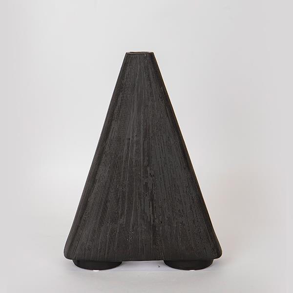 Διακοσμητικά Επιτραπέζια 24home - ΣΗΜΑΝΤΙΚΟ: Σε περίπτωση διαφοράς τιμής από το κατάστημα ισχύει παντα και μόνο η τιμή του καταστήματος Βάζο Κεραμικό Μαύρο 26x8,5x34,5εκ. ESTHETI 752-20152 (Υ