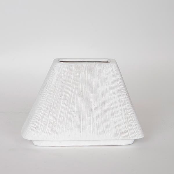 Βάζο Κεραμικό Λευκό 25x8x17εκ. ESTHETI 752-20153 (Υλικό