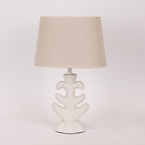 ESTHETI Φωτιστικό Επιτραπέζιο Κεραμικό-Υφασμάτινο Κρεμ 25x7x40εκ. ESTHETI 814-50006 (Υλικό: Κεραμικό, Χρώμα: Κρεμ) - ESTHETI - 814-50006