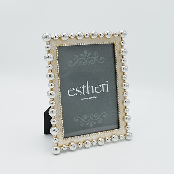 Διακοσμητικά Επιτραπέζια 24home - ΣΗΜΑΝΤΙΚΟ: Σε περίπτωση διαφοράς τιμής από το κατάστημα ισχύει παντα και μόνο η τιμή του καταστήματος Κορνίζα Polyresin Ασημί-Χρυσή 13x18εκ. ESTHETI 815-0005