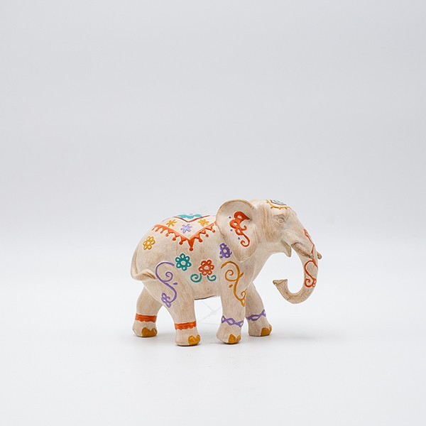 Διακοσμητικά Επιτραπέζια 24home - ΣΗΜΑΝΤΙΚΟ: Σε περίπτωση διαφοράς τιμής από το κατάστημα ισχύει παντα και μόνο η τιμή του καταστήματος Διακοσμητικός Επιτραπέζιος Ελέφαντας Polyresin Κρεμ 15x