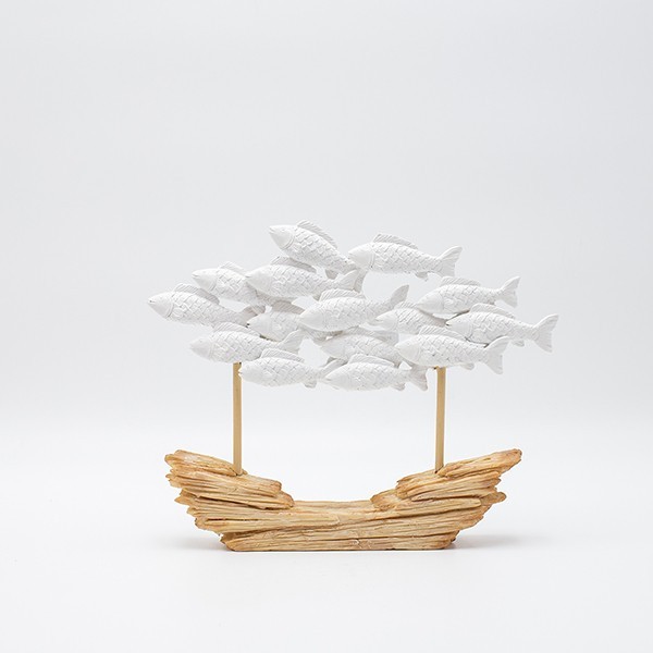 ESTHETI - ΣΗΜΑΝΤΙΚΟ: Σε περίπτωση διαφοράς τιμής από το κατάστημα ισχύει παντα και μόνο η τιμή του καταστήματος Διακοσμητικό Επιτραπέζιο Κοπάδι Ψαριών Polyresin Natura