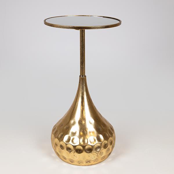 Τραπεζάκι Βοηθητικό Μεταλλικό Με Επιφάνεια Καθρέπτη Χρυσό 39x39x67εκ. ESTHETI 750-39554 (Υλικό: Μεταλλικό, Χρώμα: Χρυσό ) - ESTHETI - 750-39554