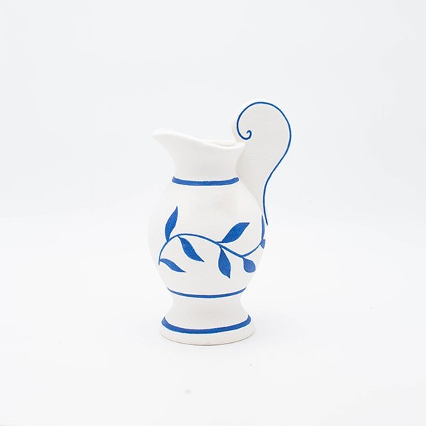 Βάζο Πορσελάνης Λευκό-Μπλε 13,5x10,5x21,3εκ. ESTHETI 81