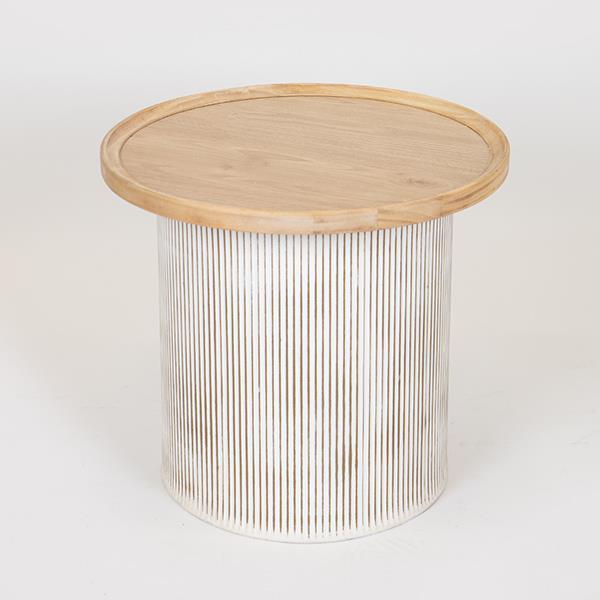 Έπιπλα σαλονιού 24home - ΣΗΜΑΝΤΙΚΟ: Σε περίπτωση διαφοράς τιμής από το κατάστημα ισχύει παντα και μόνο η τιμή του καταστήματος Τραπεζάκι Βοηθητικό Ξύλινο Natural 45x45x40εκ. ESTHETI