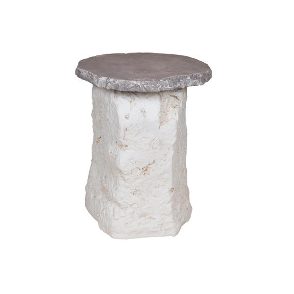 ESTHETI - ΣΗΜΑΝΤΙΚΟ: Σε περίπτωση διαφοράς τιμής από το κατάστημα ισχύει παντα και μόνο η τιμή του καταστήματος Τραπεζάκι Βοηθητικό Μαγνησίτης Γκρι 43x43x47,5εκ. ESTHE