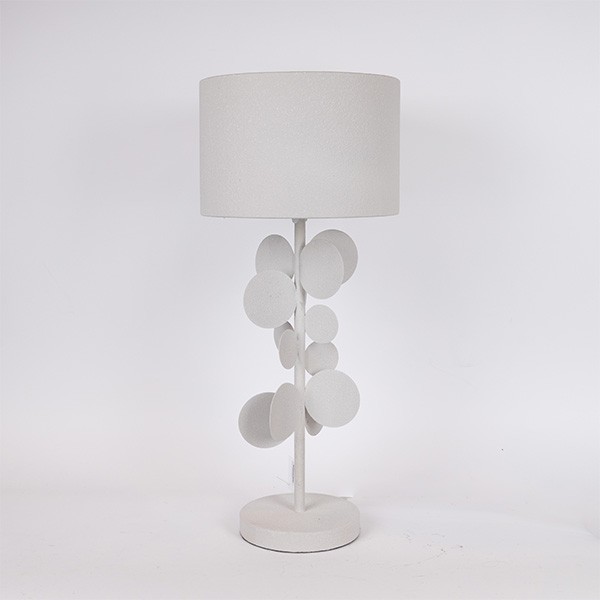 Φωτιστικό Επιτραπέζιο Μεταλλικό Λευκό 30x70εκ. ESTHETI 814-40015 (Υλικό: Μεταλλικό, Χρώμα: Λευκό) - ESTHETI - 814-40015