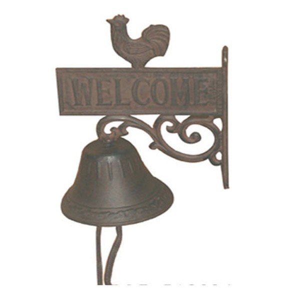 Διακοσμητικά Επιτραπέζια 24home - ΣΗΜΑΝΤΙΚΟ: Σε περίπτωση διαφοράς τιμής από το κατάστημα ισχύει παντα και μόνο η τιμή του καταστήματος Καμπανάκι Πόρτας Μαντεμένιο Καφέ 26x12x17,5εκ. ESTHETI