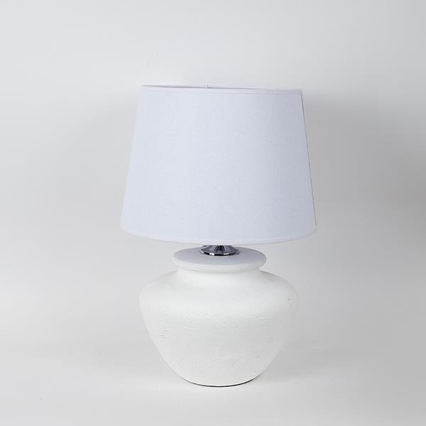 ESTHETI - ΣΗΜΑΝΤΙΚΟ: Σε περίπτωση διαφοράς τιμής από το κατάστημα ισχύει παντα και μόνο η τιμή του καταστήματος Φωτιστικό Επιτραπέζιο Κεραμικό Λευκό 27x27x53εκ. ESTHET