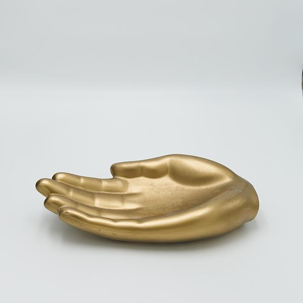 Διακοσμητικά Επιτραπέζια 24home - ΣΗΜΑΝΤΙΚΟ: Σε περίπτωση διαφοράς τιμής από το κατάστημα ισχύει παντα και μόνο η τιμή του καταστήματος Διακοσμητικό Επιτραπέζιο Χέρι Κεραμικό Χρυσό 31,5x17x6,