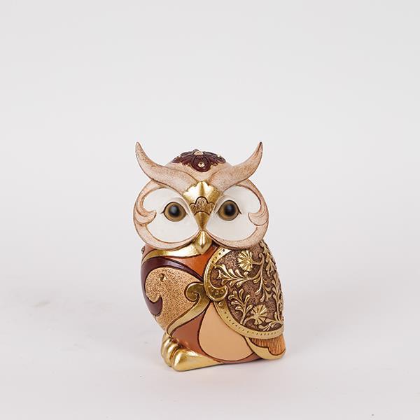 ESTHETI - ΣΗΜΑΝΤΙΚΟ: Σε περίπτωση διαφοράς τιμής από το κατάστημα ισχύει παντα και μόνο η τιμή του καταστήματος Διακοσμητική Επιτραπέζια Κουκουβάγια Polyresin Καφέ-Μπε