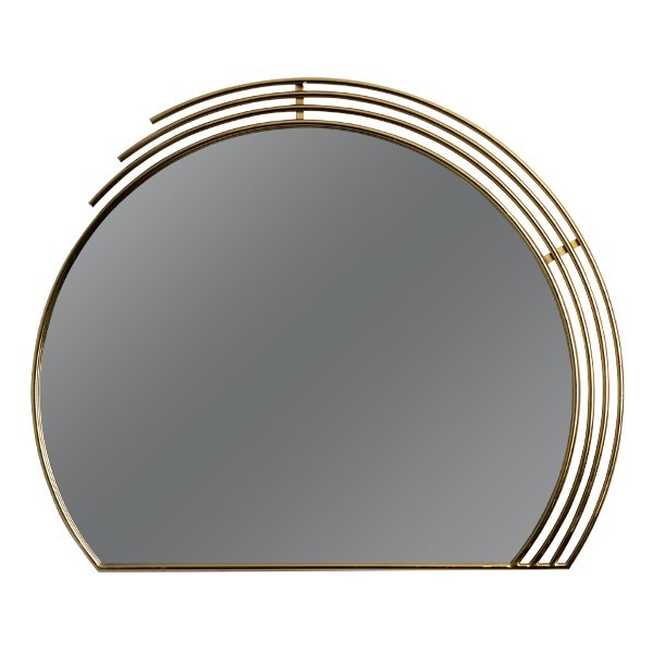 Καθρέπτης Τοίχου Μεταλλικός Χρυσός 90x70εκ. ESTHETI 811