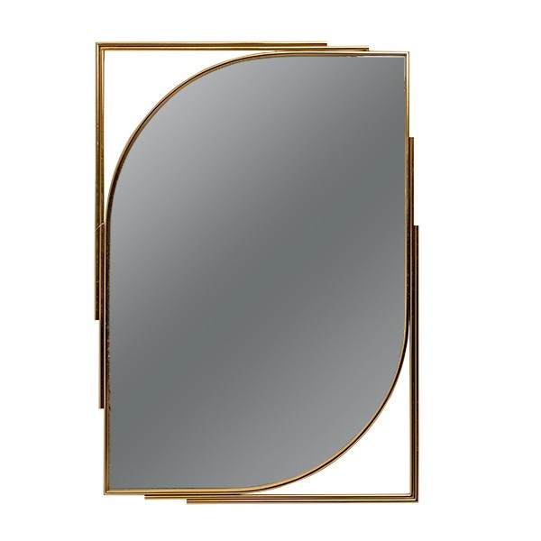 ESTHETI - ΣΗΜΑΝΤΙΚΟ: Σε περίπτωση διαφοράς τιμής από το κατάστημα ισχύει παντα και μόνο η τιμή του καταστήματος Καθρέπτης Τοίχου Μεταλλικός Χρυσός 70x2x100εκ. ESTHETI