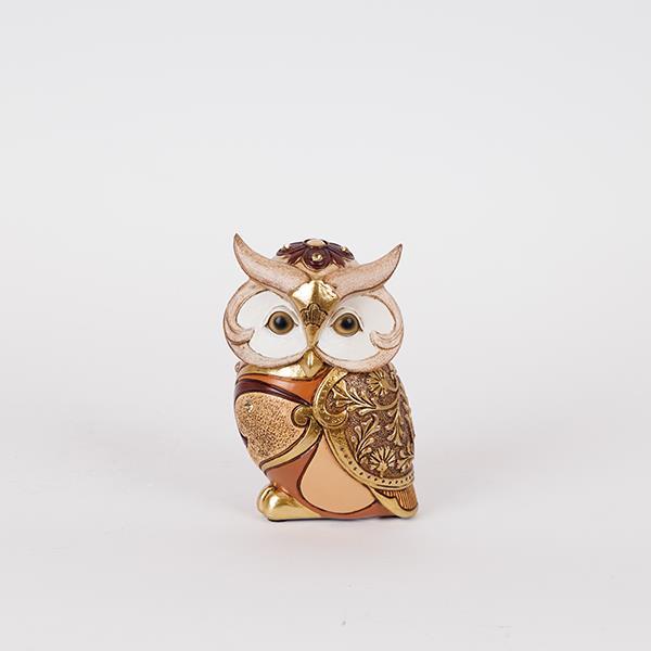 ESTHETI - ΣΗΜΑΝΤΙΚΟ: Σε περίπτωση διαφοράς τιμής από το κατάστημα ισχύει παντα και μόνο η τιμή του καταστήματος Διακοσμητική Επιτραπέζια Κουκουβάγια Polyresin Καφέ-Μπε