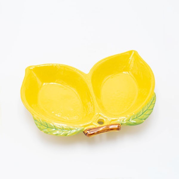 Διακοσμητικά Επιτραπέζια 24home - ΣΗΜΑΝΤΙΚΟ: Σε περίπτωση διαφοράς τιμής από το κατάστημα ισχύει παντα και μόνο η τιμή του καταστήματος Διακοσμητική Πιατέλα Λεμόνι Κεραμική Κίτρινη 19,7x14,2x