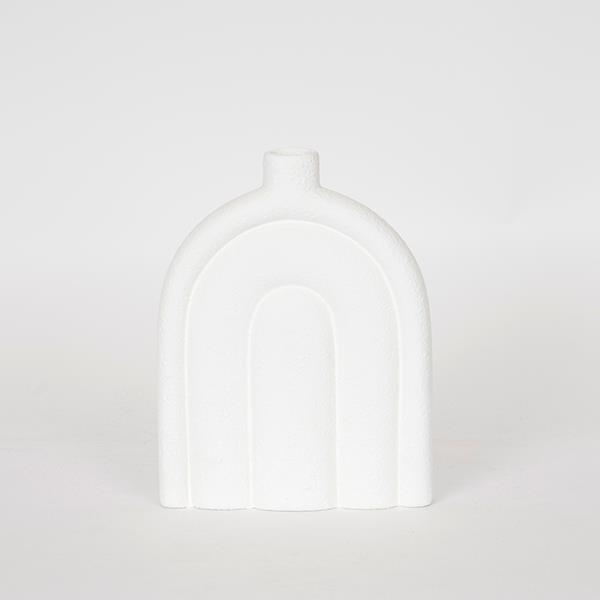 ESTHETI - ΣΗΜΑΝΤΙΚΟ: Σε περίπτωση διαφοράς τιμής από το κατάστημα ισχύει παντα και μόνο η τιμή του καταστήματος Βάζο Κεραμικό Λευκό 17x5,5x22εκ. ESTHETI 752-20269 (Υλι