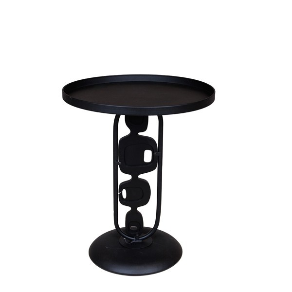 Έπιπλα σαλονιού 24home - ΣΗΜΑΝΤΙΚΟ: Σε περίπτωση διαφοράς τιμής από το κατάστημα ισχύει παντα και μόνο η τιμή του καταστήματος Βοηθητικό Τραπεζάκι Μεταλλικό Μαύρο 50x50x60εκ. ESTHETI