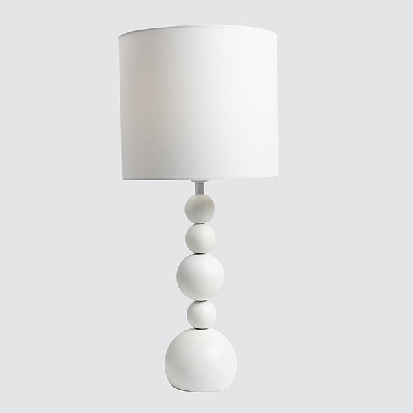 Φωτιστικά 24home - ΣΗΜΑΝΤΙΚΟ: Σε περίπτωση διαφοράς τιμής από το κατάστημα ισχύει παντα και μόνο η τιμή του καταστήματος Φωτιστικό Επιτραπέζιο Μεταλλικό Λευκό 25,5x57εκ. ESTHET