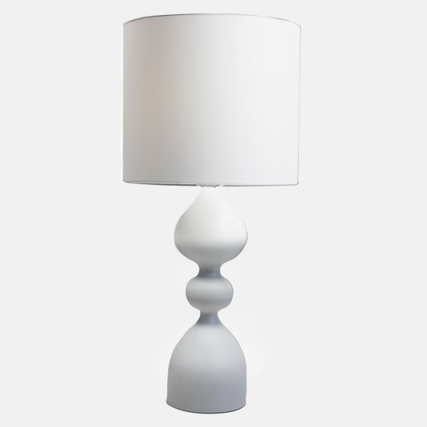 ESTHETI - ΣΗΜΑΝΤΙΚΟ: Σε περίπτωση διαφοράς τιμής από το κατάστημα ισχύει παντα και μόνο η τιμή του καταστήματος Φωτιστικό Επιτραπέζιο Μεταλλικό Λευκό 25,5x56εκ. ESTHET