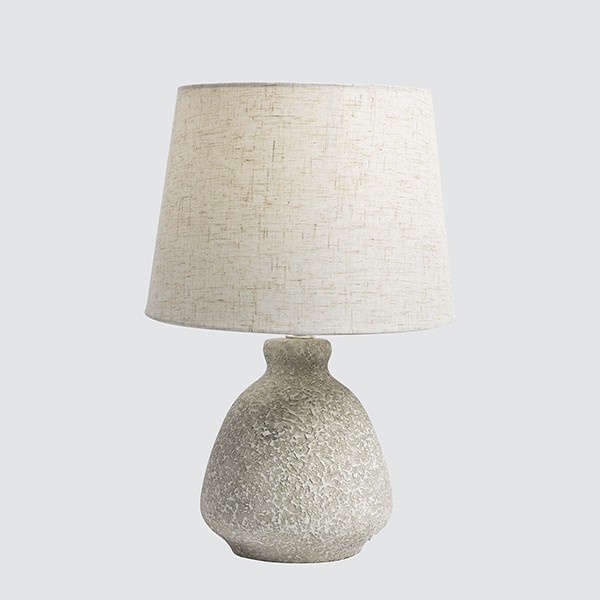 Φωτιστικά 24home - ΣΗΜΑΝΤΙΚΟ: Σε περίπτωση διαφοράς τιμής από το κατάστημα ισχύει παντα και μόνο η τιμή του καταστήματος Φωτιστικό Επιτραπέζιο Κεραμικό Ανοιχό Γκρι-Λευκό 25,5x3