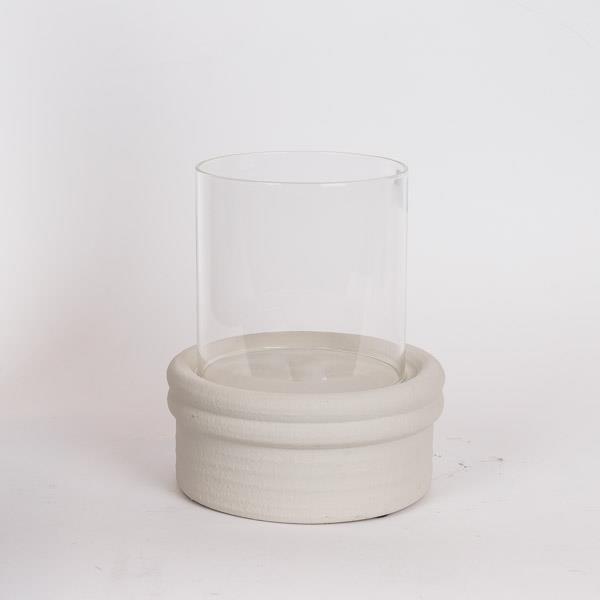 Κηροπήγιο Κεραμικό Μπεζ 20x20x23,5εκ. ESTHETI 819-00518