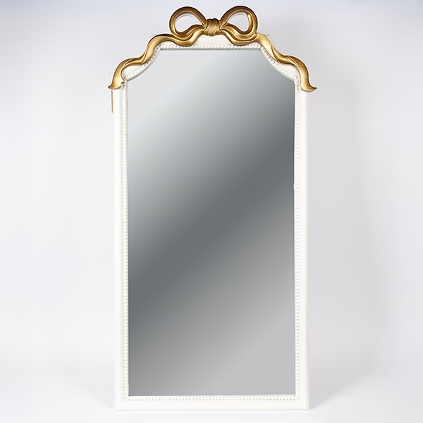 ESTHETI - ΣΗΜΑΝΤΙΚΟ: Σε περίπτωση διαφοράς τιμής από το κατάστημα ισχύει παντα και μόνο η τιμή του καταστήματος Καθρέπτης Τοίχου Polyresin Λευκός-Χρυσός 61x4x119εκ. ES