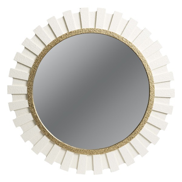 Καθρέπτης Τοίχου Ξύλινος Λευκός 70x3x70εκ. ESTHETI 811-