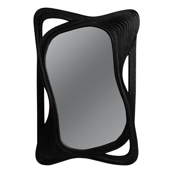 Καθρέπτης Τοίχου Ξύλινος Μαύρος 59x3x89εκ. ESTHETI 811-