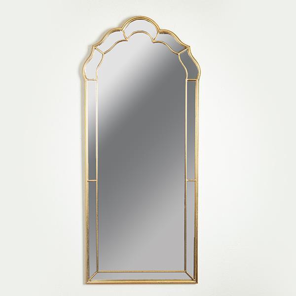 Καθρέπτης Τοίχου Μεταλλικός Χρυσός 60x3x138εκ. ESTHETI 