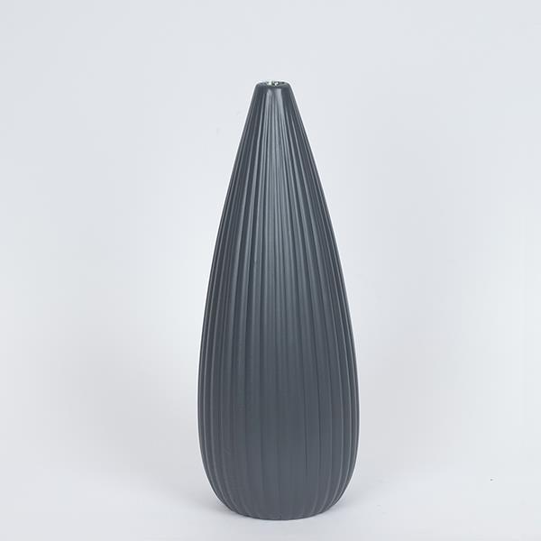 Βάζο Κεραμικό Ανθρακί 13x36εκ. ESTHETI 752-20396 (Υλικό