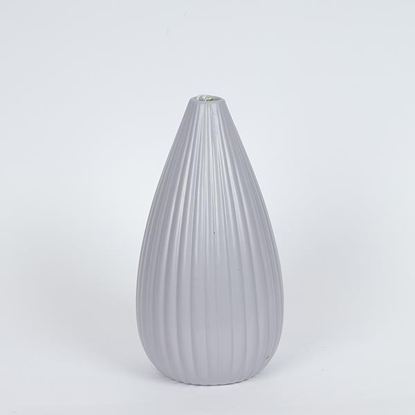 Διακοσμητικά Επιτραπέζια 24home - ΣΗΜΑΝΤΙΚΟ: Σε περίπτωση διαφοράς τιμής από το κατάστημα ισχύει παντα και μόνο η τιμή του καταστήματος Βάζο Κεραμικό Γκρι 13,3x26εκ. ESTHETI 752-20397 (Υλικό:
