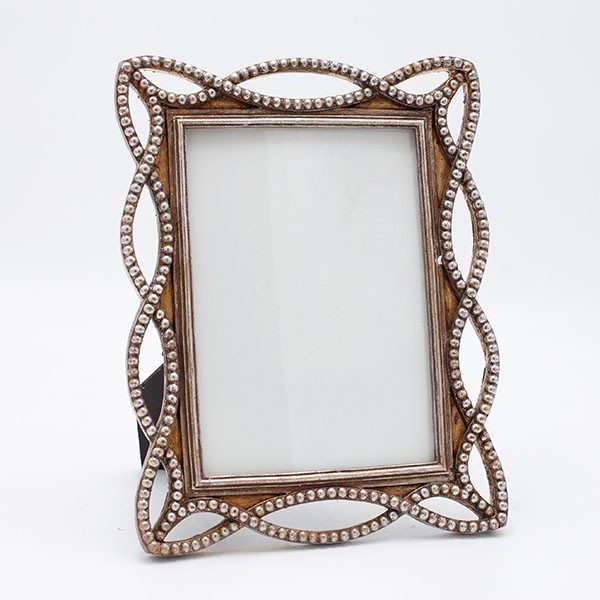 Κορνίζα Polyresin Με Πέρλες Μπρονζέ 15x20εκ. ESTHETI 81