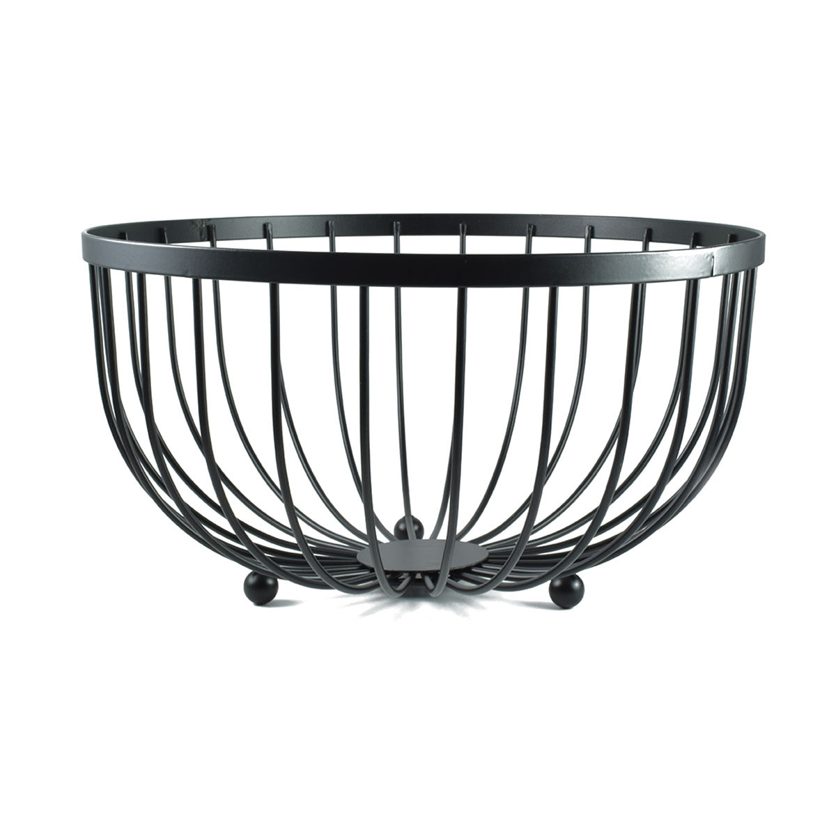 Φρουτιέρα Μεταλλική Μαύρη Estia 25x13εκ. 01-1407 (Υλικό: Μεταλλικό, Χρώμα: Μαύρο)...