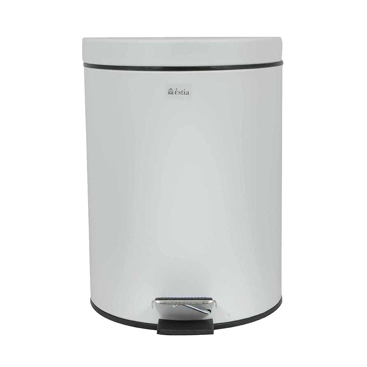 Αξεσουάρ Μπάνιου 24home - ΣΗΜΑΝΤΙΚΟ: Σε περίπτωση διαφοράς τιμής από το κατάστημα ισχύει παντα και μόνο η τιμή του καταστήματος Καλάθι Απορριμάτων Μεταλλικό Λευκό Classic Estia 5lt 02