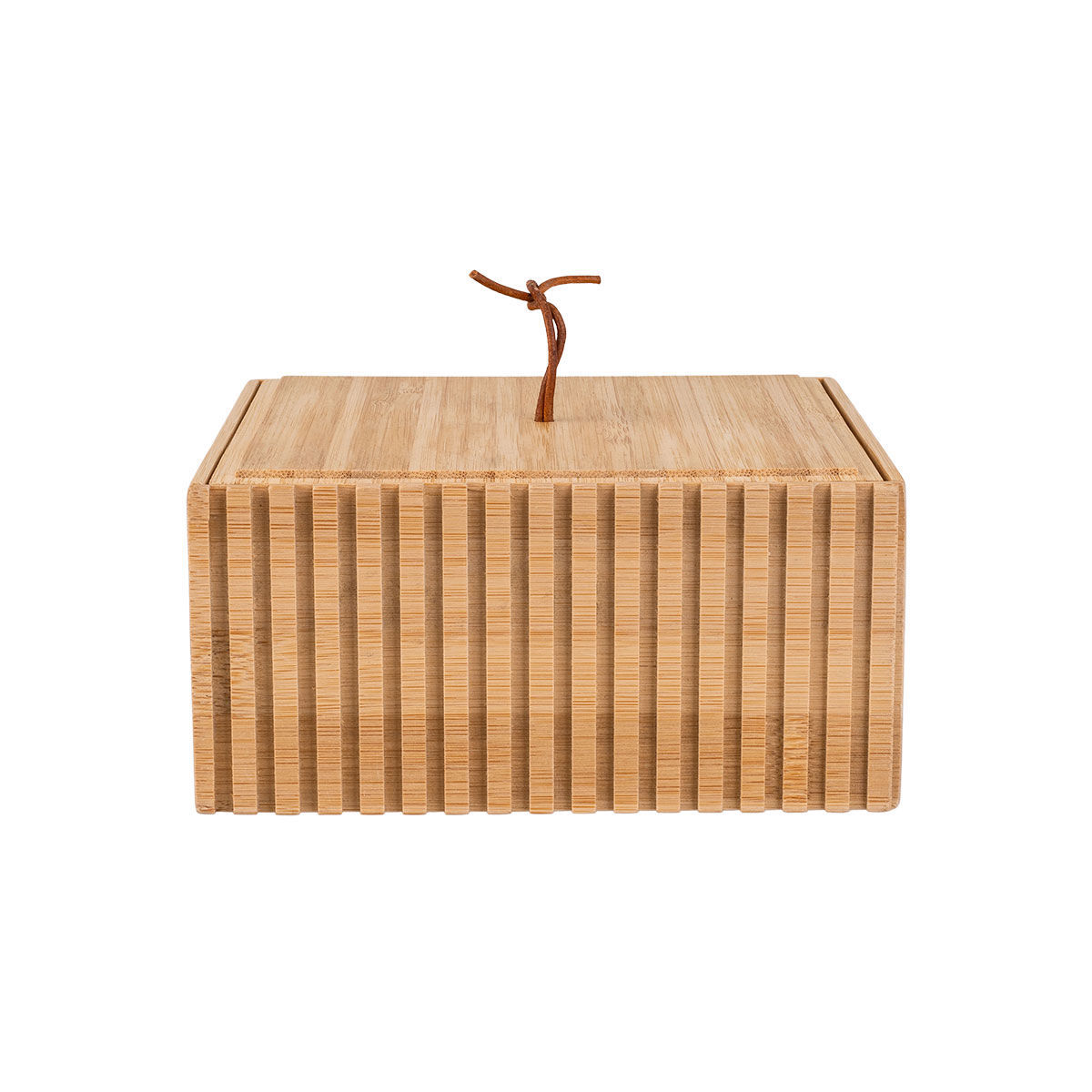 Κουτί Αποθήκευσης-Οργάνωσης Μπάνιου Bamboo Essentials Estia 15x7εκ. 02-13103 (Υλικό: Bamboo) - estia - 02-13103