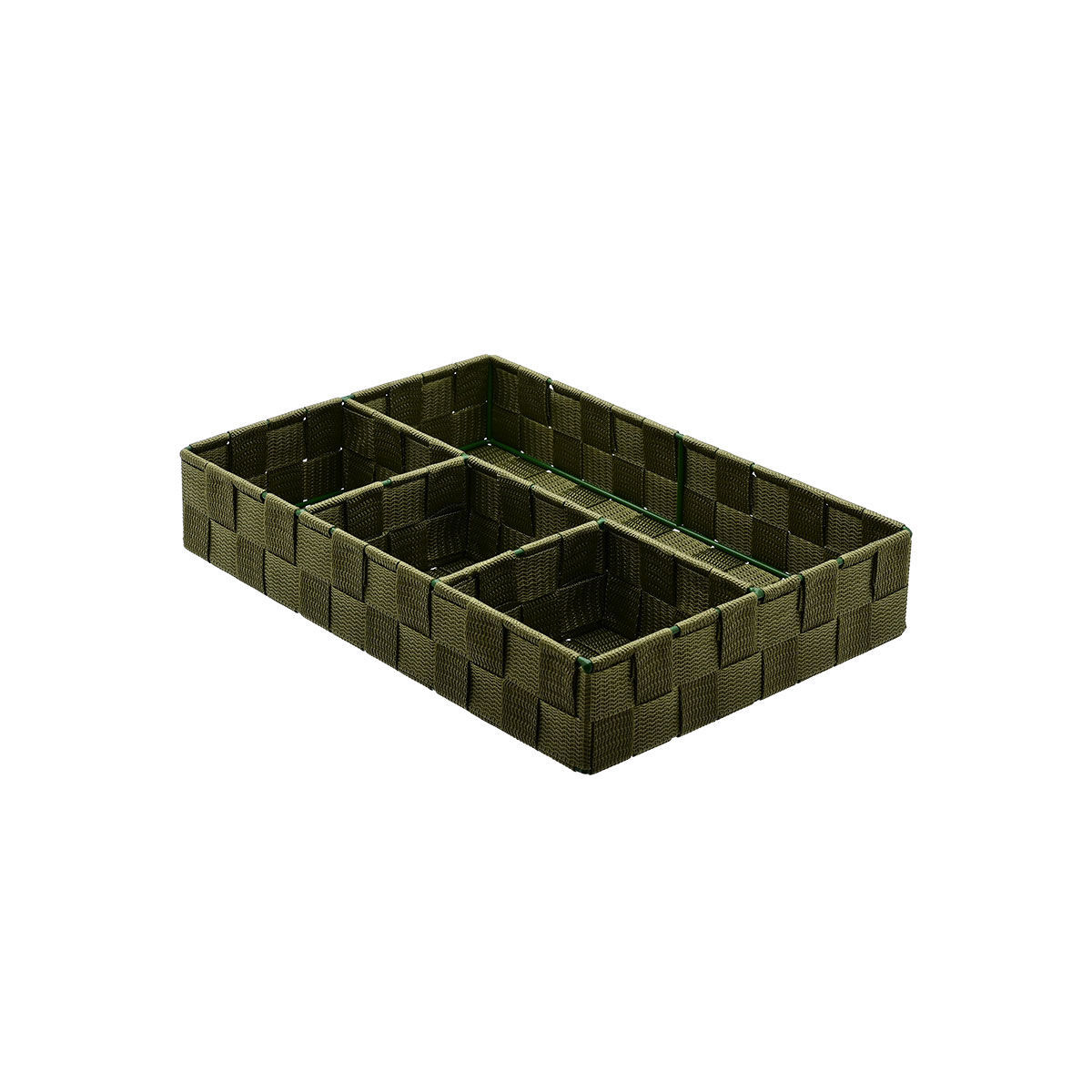 estia Καλάθι Οργάνωσης 4 Θέσεων Λαδί Estia 33x23x6εκ. 04-14919 (Χρώμα: Λαδί) - estia - 04-14919