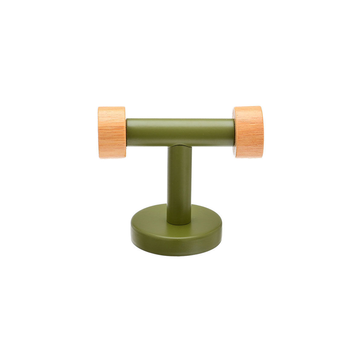 Κρεμάστρα Τοιχού 2 Θέσεων Μεταλλική-Bamboo Essentials O