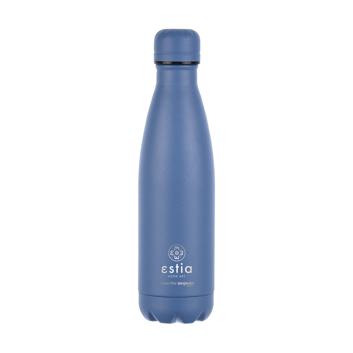 Θερμός-Μπουκάλι Ανοξείδωτο Flask Lite Save The Aegean Denim Blue Estia 500ml-7x7x26,6εκ. 01-18009 (Υλικό: Ανοξείδωτο, Χρώμα: Μπλε) – estia – 01-18009