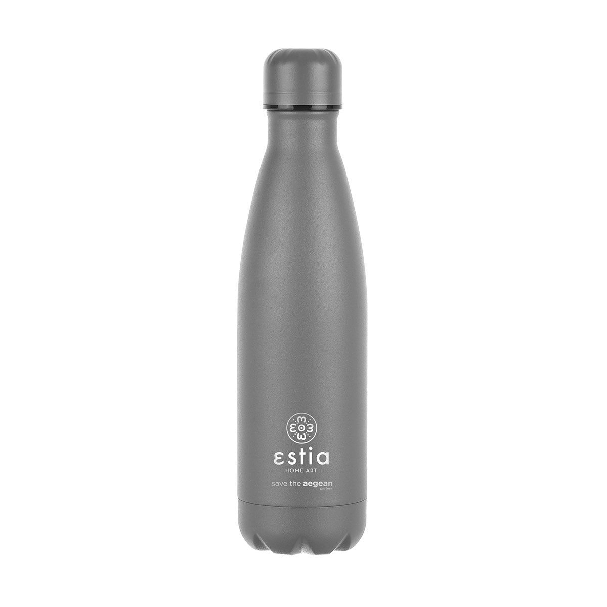 Θερμός-Μπουκάλι Ανοξείδωτο Flask Lite Save The Aegean Fjord Grey Estia 500ml-7x7x26,6εκ. 01-18016 (Υλικό: Ανοξείδωτο, Χρώμα: Γκρι) – estia – 01-18016