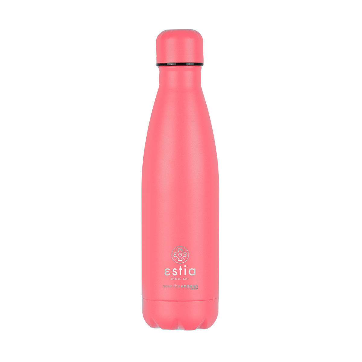 estia Θερμός-Μπουκάλι Ανοξείδωτο Flask Lite Save The Aegean Fusion Coral Estia 500ml-7x7x26,6εκ. 01-17996 (Υλικό: Ανοξείδωτο, Χρώμα: Κοραλί ) - estia - 01-17996