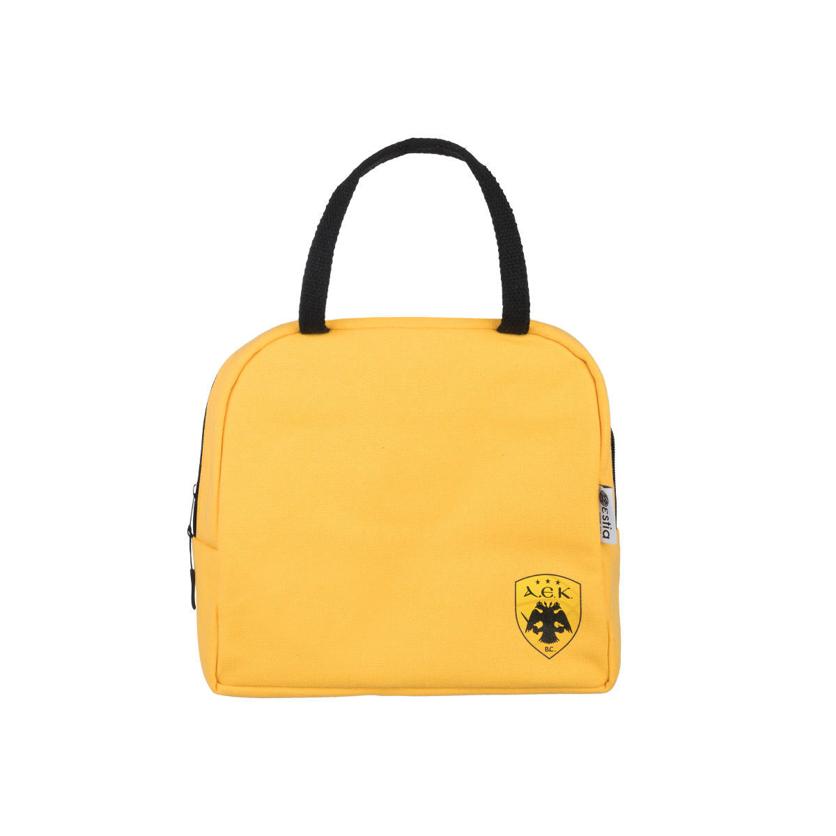 Τσάντα Φαγητού Ισοθερμική Βαμβακερή Aek BC 6ltr-24×11,5×20εκ. Estia. 00-19297 (Χρώμα: Κίτρινο ) – estia – 00-19297
