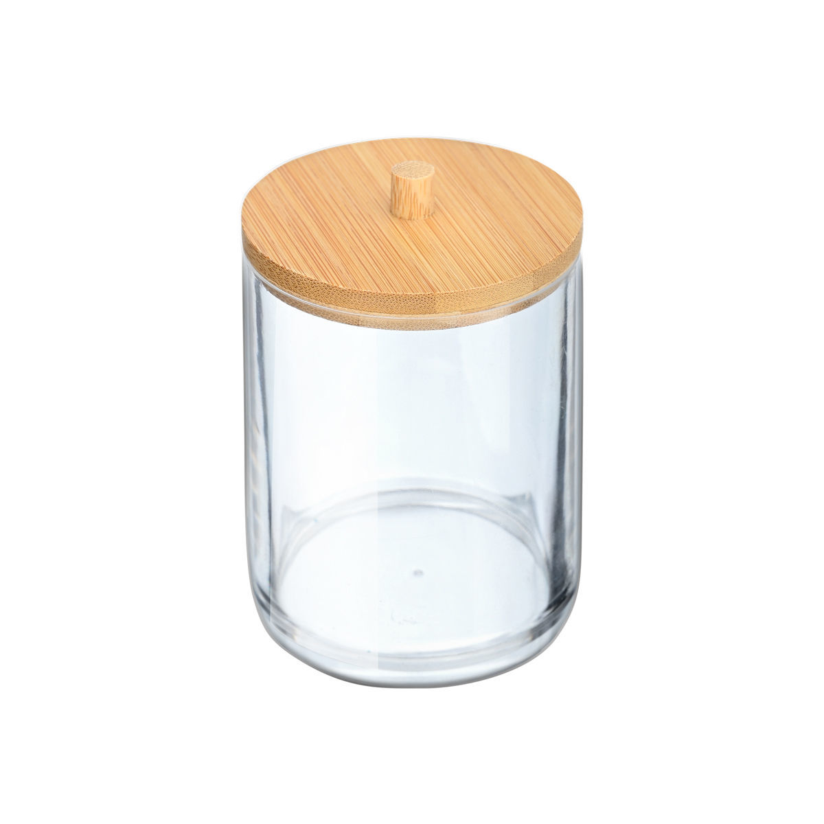 Κουτί Αποθήκευσης Για Δίσκους Ντεμακιγιάζ Με Καπάκι Πλαστικό-Bamboo Essentials Estia 7x7x12εκ. 02-17651 (Υλικό: Πλαστικό) – estia – 02-17651