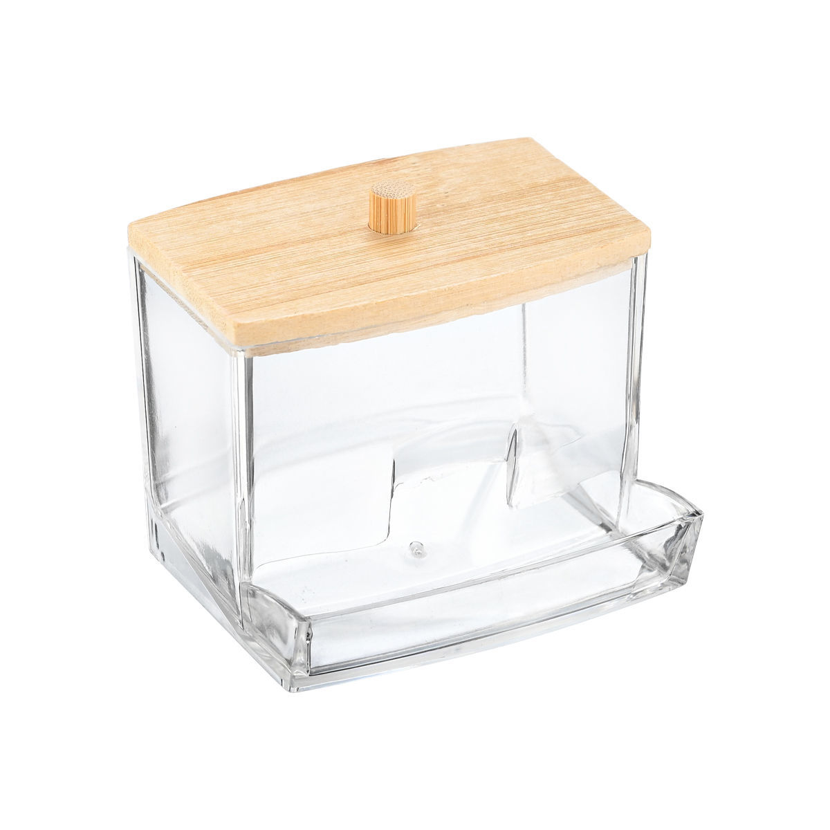 Κουτί Οργάνωσης Με Καπάκι Πλαστικό-Bamboo Essentials Estia 9x7,5x7εκ. 02-17644 (Υλικό: Πλαστικό) - estia - 02-17644