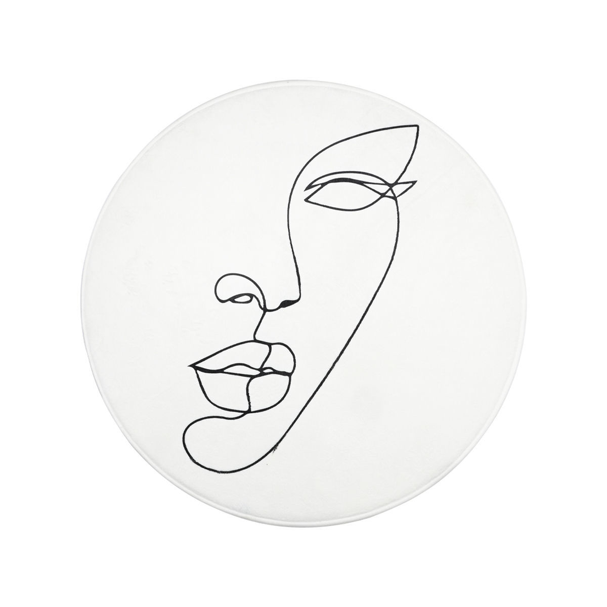Ταπέτο Μπάνιου Αντιολισθητικό Λευκό Line Art Estia 80×80εκ. 02-18092 (Χρώμα: Λευκό) – estia – 02-18092