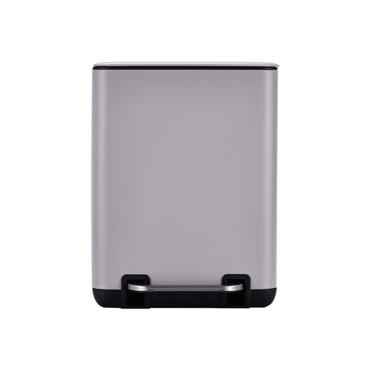 estia Καλάθι Απορριμμάτων 6lt Soft Close Μεταλλικό Taupe Cubic Estia 24,1x21,3x31,6εκ. 02-20972 (Υλικό: Μεταλλικό, Χρώμα: Taupe) - estia - 02-20972