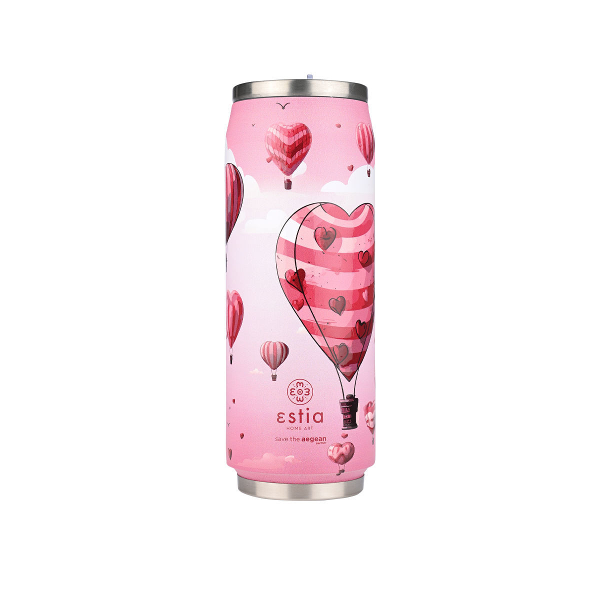 estia Θερμός-Ποτήρι Ανοξείδωτο Love Ascend Save The Aegean Estia 500ml-7x19εκ. 01-22846 (Υλικό: Ανοξείδωτο) - estia - 01-22846