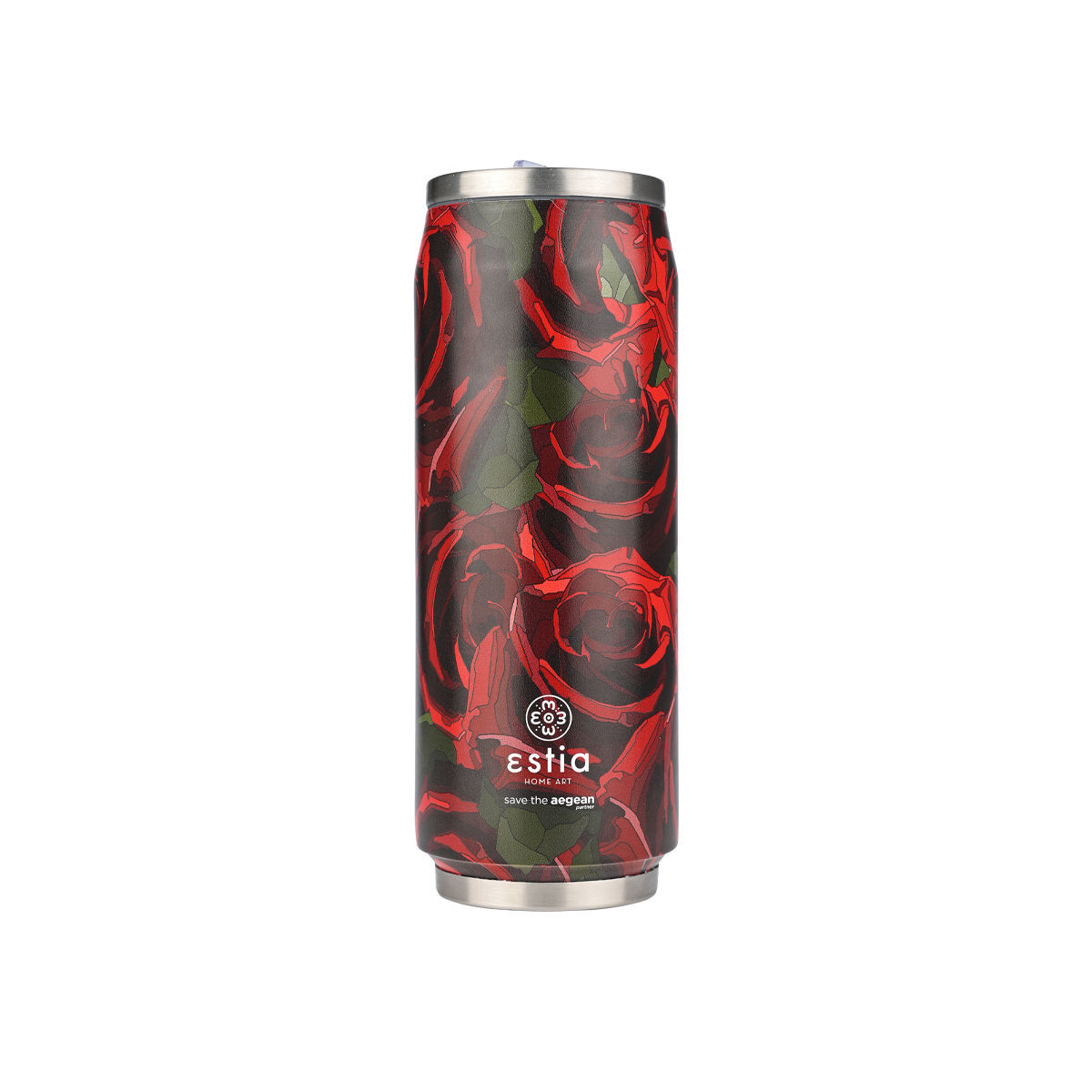estia Θερμός-Ποτήρι Ανοξείδωτο Twilight Rose Save The Aegean Estia 500ml-7x19εκ. 01-22723 (Υλικό: Ανοξείδωτο) - estia - 01-22723