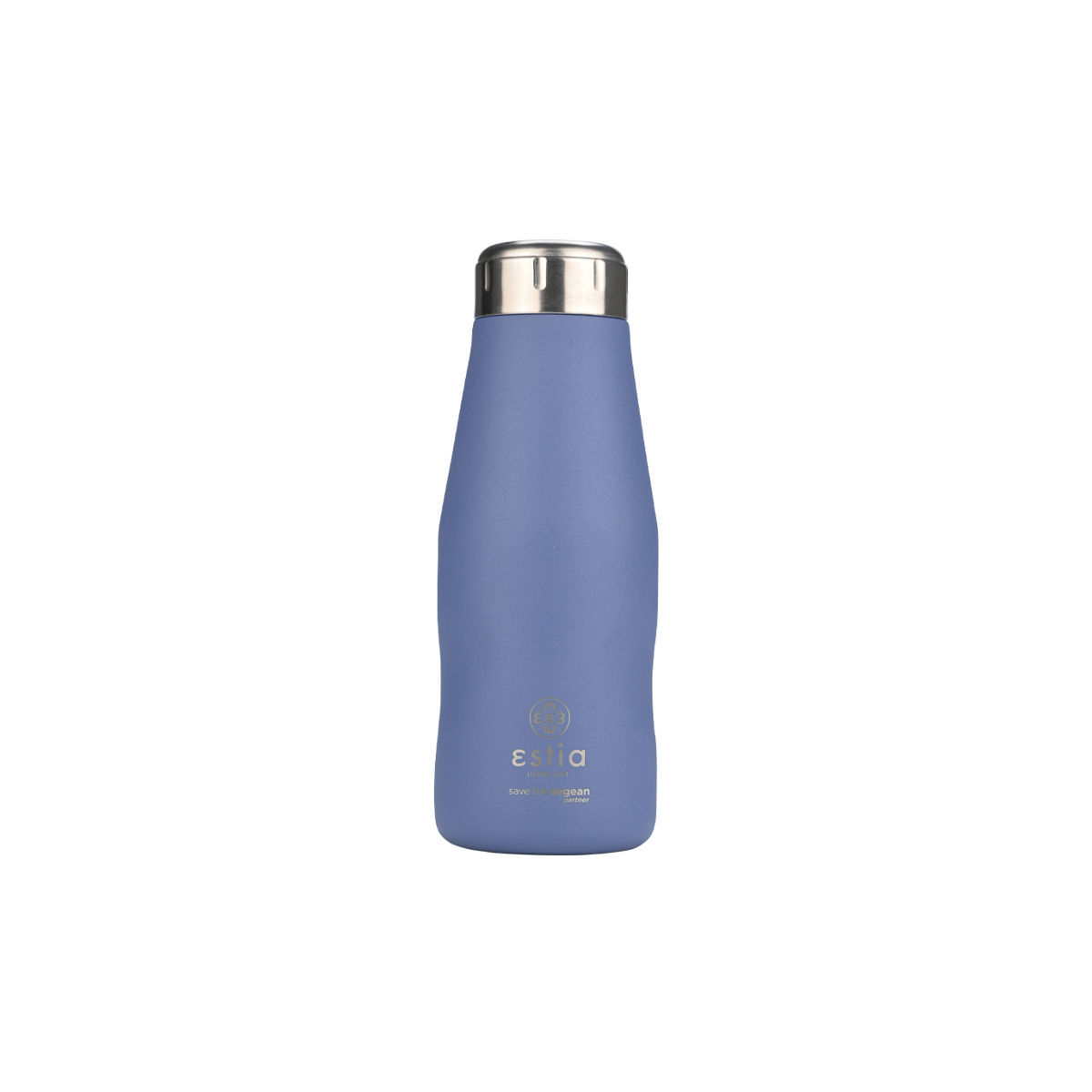 Θερμός-Μπουκάλι Ανοξείδωτο Denim Blue Flask Save The Aegean Estia 350ml-6,5×6,5×18,5εκ. 01-22341 (Υλικό: Ανοξείδωτο, Χρώμα: Μπλε) – estia – 01-22341