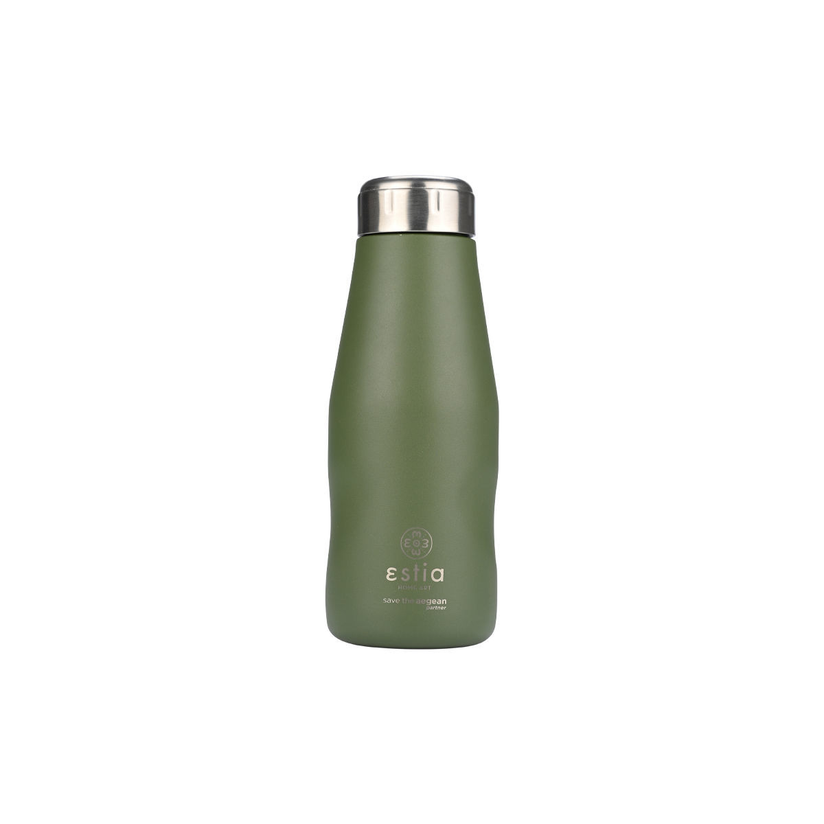 Θερμός-Μπουκάλι Ανοξείδωτο Forest Spirit Flask Save The Aegean Estia 350ml-6,5×6,5×18,5εκ. 01-22303 (Υλικό: Ανοξείδωτο, Χρώμα: Πράσινο ) – estia – 01-22303